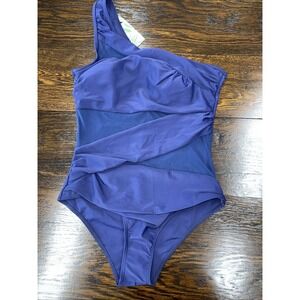 Women's Piece Swimsuits Shoulder Tummy Control Swimwear Bathing Suit M NWT